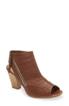 Paul Green Cayanne Peep Toe Sandal In Nougat Leather