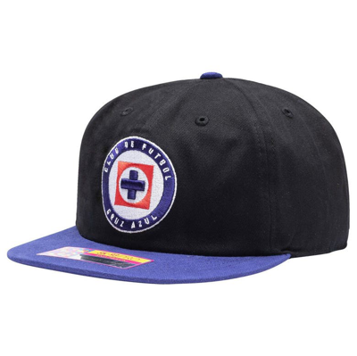 Fan Ink Black Cruz Azul Swingman Snapback Hat