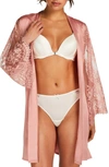 Hunkemoller Bride Crew Satin Robe In Rose Tan