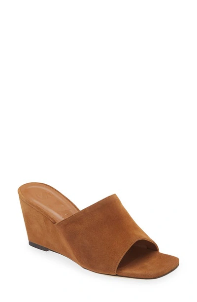 Staud Blair Wedge Slide Sandal In Tan