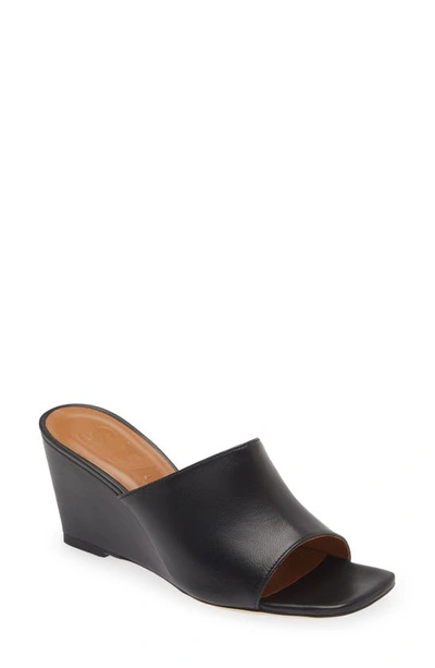 Staud Blair Wedge Slide Sandal In Black