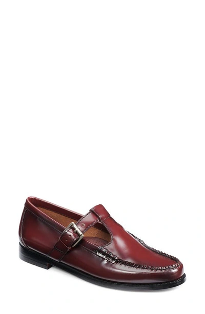 Gh Bass Mary Jane Moc Toe Loafer In Wine