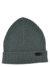 Brioni English Ribbed Beanie Hats Green In Green