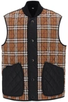 Burberry Vintage Check-print Panel Vest In Multicolor