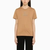 Burberry Ekd Motif Cotton T-shirt In Beige