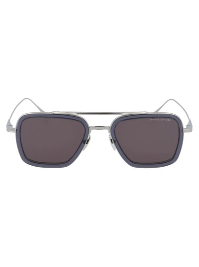 Dita Sunglasses In Smoke Grey Crystal - Black Palladium