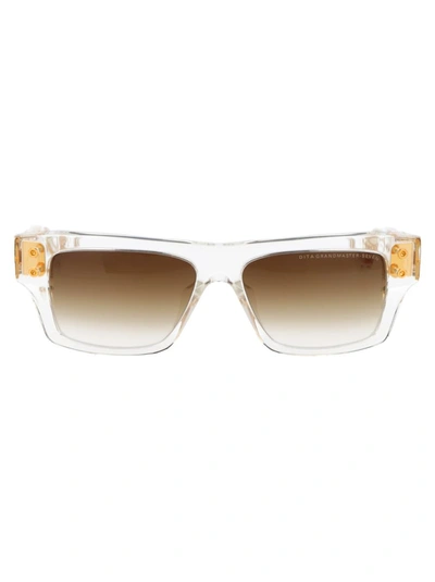 Dita Sunglasses In Crystal Clear - Yellow Gold Gradient