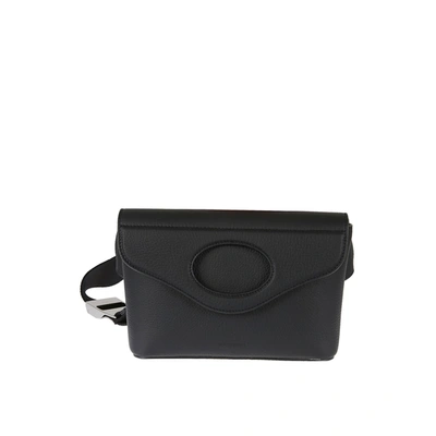 Burberry Leather Belt Bag In Black
