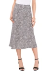 Chaus Print Bias Cut Midi Skirt In Black/ White 010