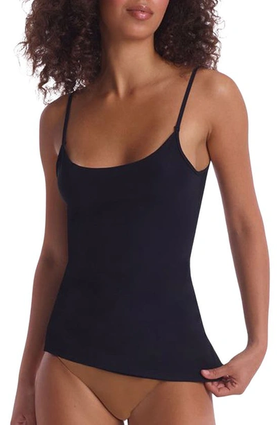 Commando Scoop-neck Microfiber Cami In Black