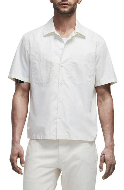 Rag & Bone Camp-collar Short-sleeve Shirt In Lily