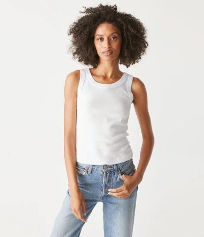 Michael Stars Mina Cropped Tank In White