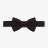 DOLCE & GABBANA BOYS BLACK SILK BOW TIE