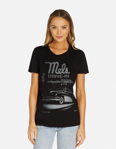 Lauren Moshi Wolf Mels Drive-in In Black