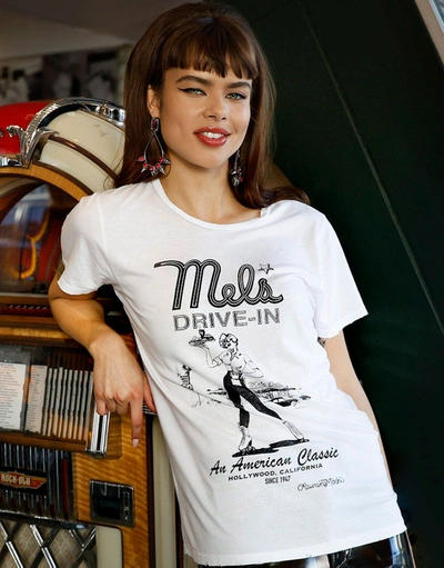 Lauren Moshi Wolf Mels Drive-in In White