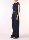 JASON WU CROPPED RUFFLE TOP W/ SELF TIES