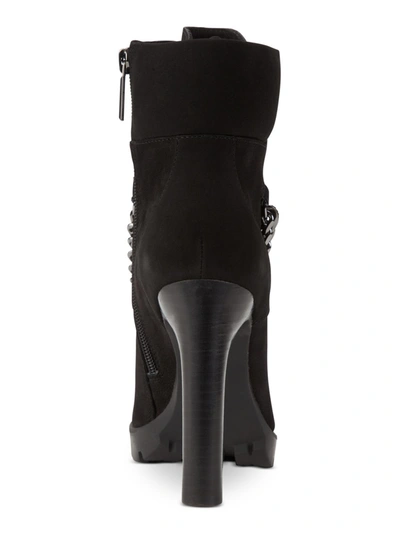 Karl Lagerfeld Victoria Womens Nubuck Dressy Booties In Multi