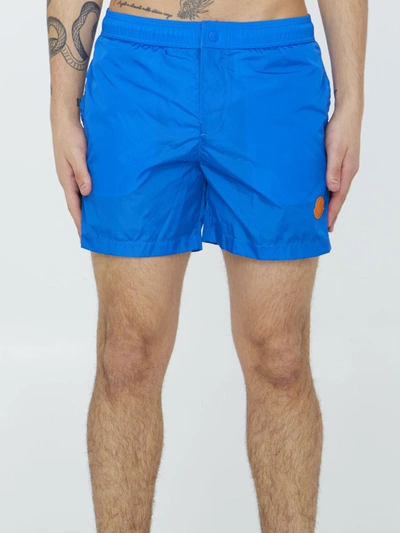 Moncler Swim Shorts In Blue