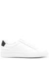 Common Projects Retro Low Leather Sneaker In White Black