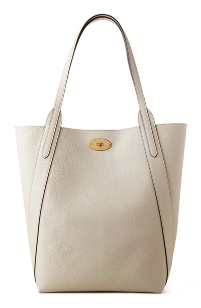 Mulberry Bayswater Heavy Grain Leather North/south Tote In Chalk