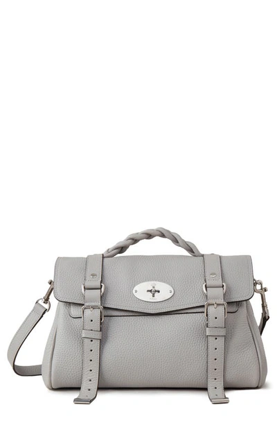 Mulberry Womens Pale Grey Alexa Leather Satchel Bag