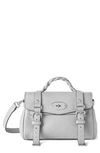 Mulberry Womens Pale Grey Alexa Mini Leather Satchel Bag In White