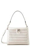 Mulberry Small Iris Leather Top Handle Bag In White