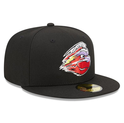 New Era Black Winston-salem Dash Marvel X Minor League 59fifty Fitted Hat