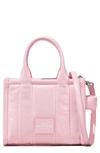 Marc Jacobs The Shiny Crinkle Micro Tote Bag In Bubblegum