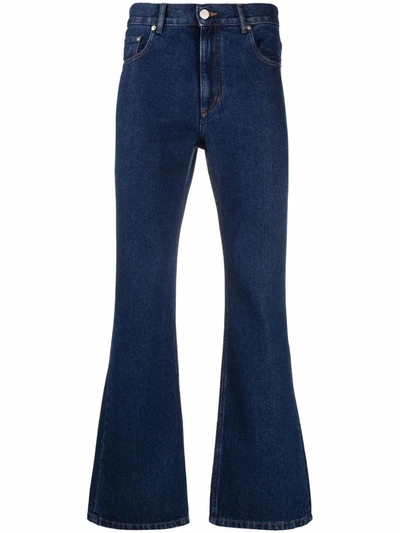 Ernest W. Baker Blue Flared Jeans In Dark Blue