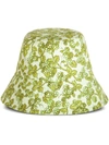 Etro Printed Canvas Bucket Hat In Green