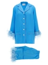 Sleeper Party Feather-trimmed Pyjama Set