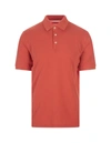 Fedeli Jersey Short-sleeved Polo Top In Orange