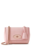 Mulberry Lily Heavy Grain Leather Convertible Shoulder Bag In Powder Rose
