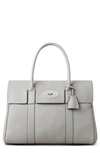 Mulberry Leather Bayswater Shoulder Bag In Pale Grey