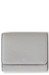 Mulberry Womens Pale Grey Continental Small Grained Leather Wallet