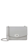 Mulberry Small Darley Leather Clutch In Pale Grey
