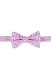 Trafalgar Sutton Silk Bow Tie In Pink Paisley