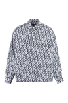 Fendi Logo-print Linen Shirt In Multicolor