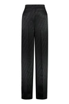Fendi Ff Silk Trousers In Black