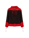 Ferragamo Hooded Blouse Fell Off Shirt And Blouse Multicolor In Multicolor