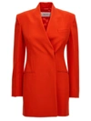 FERRAGAMO FERRAGAMO LAPEL-FREE SINGLE BREAST BLAZER JACKET