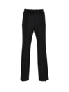 Ferragamo Straight-leg Pleated Trousers In Black