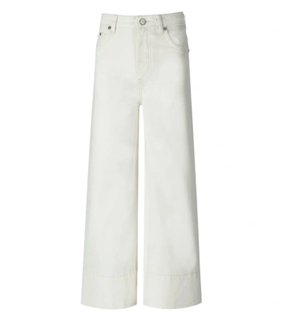 Ganni White Cropped Jeans