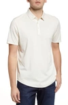 Travismathew A Class Cotton Blend Polo In Heather White