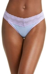 Natori Bliss Perfection Thong In Bluebell/ Violet