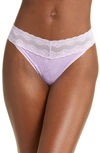 Natori Bliss Perfection Thong In Freesia Heather Print