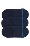 Stance Icon Assorted 3-pack No-show Socks In Dark Navy