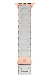 Michele Silicone 20mm Apple Watch® Watchband In Light Grey