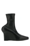 Givenchy Black Nappa Leather Ankle Boots In 001
